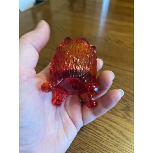 Guernsey Saratoga Indian Chief Toothpick Holder Ruby Glass 1903 Pittsburgh - Picture 13 of 14
